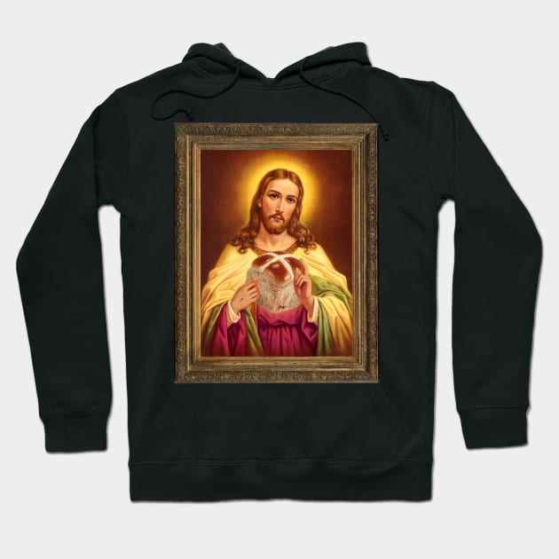 Sacred Buns of Jesus Hoodie by Surplusweird